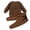 Brown-1, variant on Pedort Clothing Set for Toddler Boys Warm Hoodie and Pants, 2-Piece Outfit Set Brown,70