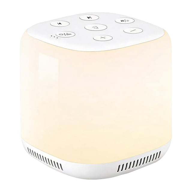 White Noise Machine Sound Machine with Night Light, 34 Soothing Sounds 32-Level 3 Brightness Adjustable Memory Volume Timers