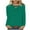 Green, variant on tklpehg 3/4 Sleeve Shirts for Women Tunic Tops Casual Comfy Lightweight Going Out Tops V-Neck Loose Classic Solid Color Blouses (Black,XXL)
