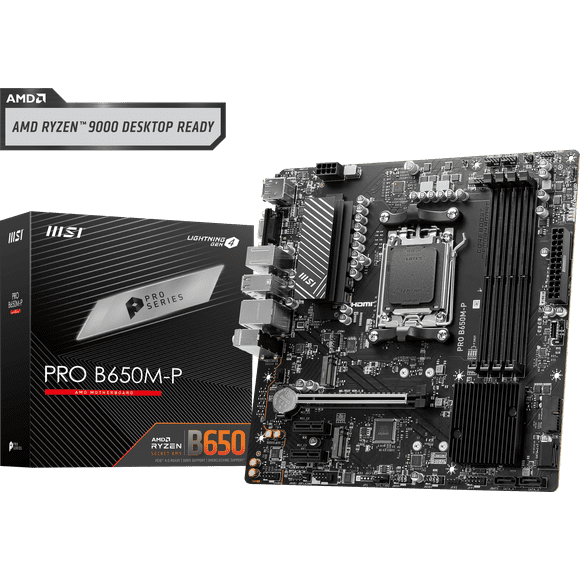 MSI AMD MATX Pro Series Motherboard, AM5, DDR5, PRO B650M-P