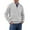 White, variant on Mens Quarter Zip Pullover Quilted Pullover Casual Knit Long Sleeve Mock Neck Sweater Dark Purple M