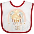 thumbnail image 3 of Inktastic Newborn Infant Baby Girls I Love My Big Sister Boys or Girls Baby Bib, 3 of 4