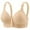 Beige, variant on Sopiago Bras for Women, Front Snap Closure Padded Bra for Older Senior Women, No Underwire Comfortable Support Bras for Older Women Dark Blue,40