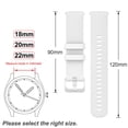 thumbnail image 4 of Rosnek Silicone Quick Release Soft Rubber Replacement Watch Bands 18mm 20mm 22mm Soft Rubber Watch Straps, 4 of 5