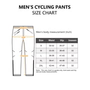 33,000ft Men's Waterproof Cycling Pants, Windproof Breathable Athletic Mountain Bike Pants Running Hiking Sweatpants Sports