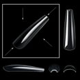 thumbnail image 5 of Milue Soft Gel Full Cover Nail Tips,Clear Gel Nail Tips for Press On Nail Extension, 5 of 17