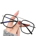 thumbnail image 1 of Gafas de luz azul de doble haz, gafas de ordenador con bloqueo UV, lentes transparentes, gafas de metal, 1 of 5
