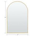 thumbnail image 5 of POSHIONS Arched Wall Mirror 36"x24" Bedroom Mirror Dressing Mirror Aluminum Alloy Frame,Gold(Right Angle), 5 of 5