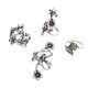 thumbnail image 1 of 4 Piezas Set Boho flor de material cristal s Florales de Nudillo para Las Mujeres de Yuyangstore Bohemian Jewellery Rings, 1 of 8