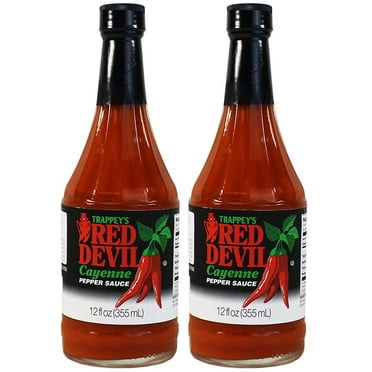 Trappey's Red Devil Sauce Hot 12 fl oz (Pack of 2 )