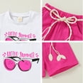 thumbnail image 4 of Younger Tree Baby Girl Summer Clothes Set Short Sleeve T-Shirt Shorts 2pcs Outfits for 12-18 Months, 4 of 5