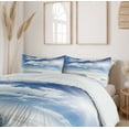 thumbnail image 6 of Ambesonne Winter Duvet Cover Set, Idyllic Snow Mountain, 2-Calking, Pale Blue White, 6 of 7