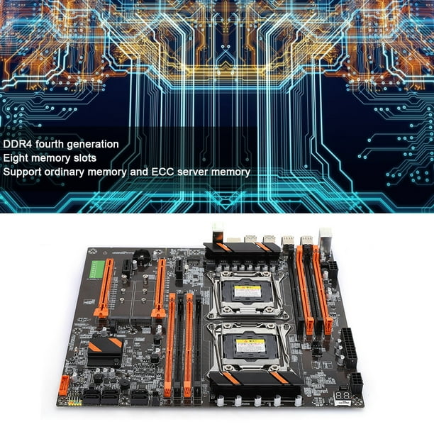 Lafgur Dual Socket Desktop Motherboard 2011 3 Pin Ddr4 For Studio Computer Game Simulator E5cpu dual Socket Desktop Motherboard x99 Motherboard