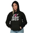 thumbnail image 3 of Not Today Breast Cancer Awareness BCA Women Plus Size Graphic Pullover Hoodie Brisco Brands 2X, 3 of 4