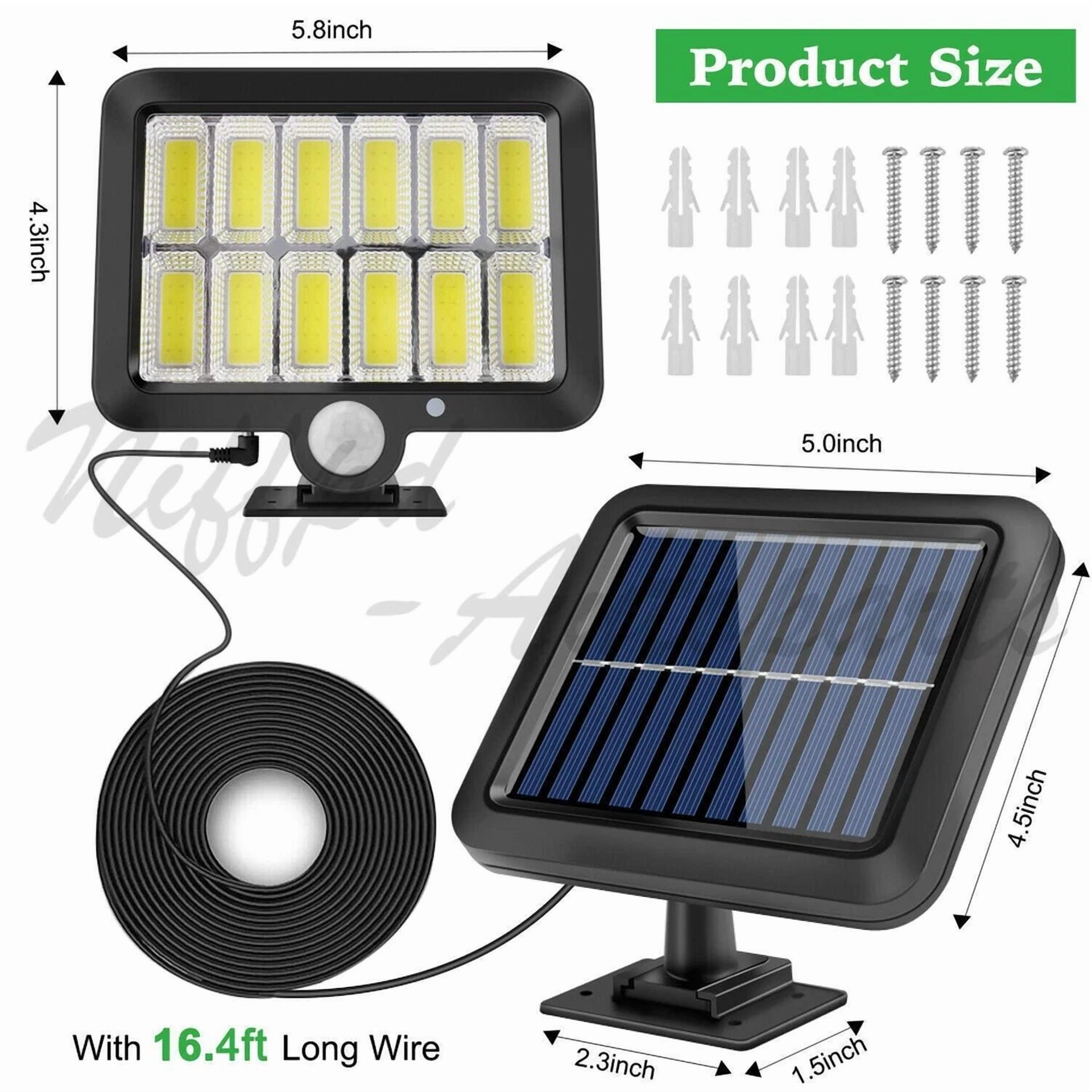 PURELY- 1200000Lm Led Solar Street Light Security Flood Lamp Motion Sensor Outdoor Wall