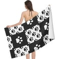 thumbnail image 3 of Dog  Black and  Graffiti Large Beach Towel - Plush Thick Cotton Pool Towel, Adult Beach Towels, 3 of 17