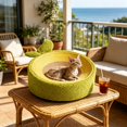 thumbnail image 5 of XIBUFE Kitty Scratcher Cardboard,Cat Scratcher Cardboard Bed Lounge Couch,2 in 1 Oval Cat Scratch Pad Bowl Nest for Indoor Cats Grinding Claw for Couch&Carpets&Sofas, 5 of 7