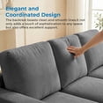 thumbnail image 4 of Mjkone 3 Piece Living Room Furniture Sets, Chenille Couch and Loveseat Set, Modern Sectional Sofa Sets for Living Room,Light Grey, 4 of 9