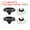 Black/White, variant on Camera Shutter Button, 2 Pack Soft Shutter Release Button Camera Button Concave, Red Silver