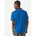 thumbnail image 3 of Free Assembly Men's Pique Polo Shirt with Tipped Collar, 3 of 6