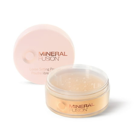 MINERAL FUSION Vegan Loose Setting Powder .47oz, Banana | Minimize Pores | Oil Control | Translucent
