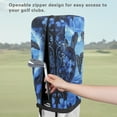 thumbnail image 5 of Yuyamidu Boho Sea Turtle Golf Bag Rain Hood Cover Blue Hibiscus Golf Bag Dust Covers Easy to Use Protect Your Clubs for Mens Women Golfer, 5 of 8