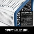 thumbnail image 5 of GORILLA GRIP Cheese Grater, BPA Free Stainless Steel Box Graters, Cheeses and Veggie Shredder, Blue, 5 of 10