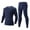 Navy, variant on KyCheLot Men's Thermal Underwear Slim Long Sleeve Shirts and Leggings Pant Base Layer Cold Weather Set
