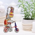 thumbnail image 3 of Elephant On Tricycle Tin Toy, Elephant Wind Up Toy Retro Fine Workmanship  For Collection, 3 of 8