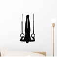thumbnail image 1 of Gymnastics Silhouette Olympic Rings Wall Decal by Wallmonkeys Peel and Stick Graphic (12 in H x 6 in W) WM215976, 1 of 4