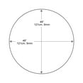 thumbnail image 6 of Dulles Glass 48" Round Table Top 1/4" Thick, Flat Polished Tempered Glass with Umbrella Hole for Outdoor Patio, 38 Pounds, 6 of 7