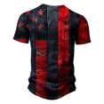 thumbnail image 5 of LEBONYARD Deals Clearance Mens Tshirts Short Sleeve,blouse spring,Men's Printing Button Casual Short Sleeve Round-Neck Blouses Shirts Multicolor XL, 5 of 5