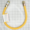 thumbnail image 6 of Thrifco 4408690 1/2 Inch OD X 3/8 Inch ID - 1/2 Inch MIP x 1/2 Inch FIP 24 Inch Long Yellow Epoxy Coated Stainless Steel Flexible Gas Connectors with EFV (Gastop), 6 of 6