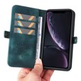 thumbnail image 2 of Nalacover For iPhone XR Wallet case 【RFID Blocking】【Slide Pocket Slot】,Credit Card Holder Flip Folio Book PU Leather Protective Cover Women Men For iPhone XR, Blue, 2 of 14