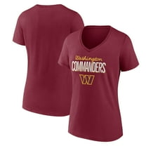 Women's Burgundy Washington Commanders Nostalgia V-Neck T-Shirt
