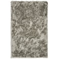 thumbnail image 3 of SAFAVIEH Ocean Trellis Solid Plush Polyester Shag Area Rug, Light Grey, 4' x 6', 3 of 7