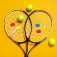 thumbnail image 2 of Tennis Racket Dampener [6PCS] - Funny Bubble Shape Silicone Tennis Shock Absorber Racket Vibration Dampener [Pink], 2 of 7