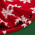 thumbnail image 5 of MoNiBloom Christmas Tree Skirt 47 inch, White Snowflakes Velvet Christmas Tree Skirt for Christmas Tree Indoor Holiday Party Christmas Decorations, Red, 5 of 7