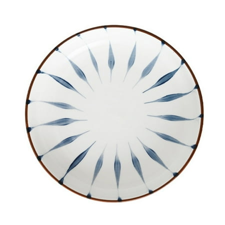 

Color hand-painted 8-inch deep plate dessert fruit disc household tableware plate