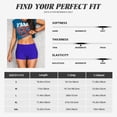 thumbnail image 6 of KLL Darkblue Pattern Workout Shorts for Women Scrunch Short Gym Yoga Running Sport Active Exercise Fitness Shorts, 6 of 8