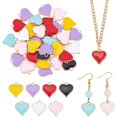 thumbnail image 2 of 70Pcs Alloy Enamel Heart Charms Love Shaped Charm Mini Heart Pendants Enamel Dangle, 2 of 8