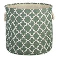 thumbnail image 2 of Design Imports CAMZ14064 DII Polyester Bin Lattice Artichoke Green Round Large, 2 of 4