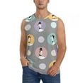 thumbnail image 2 of Lsque Cute Geese Print Men's Cotton Blend Sleeveless Muscle Shirts (S-3XL)- Moisture Wicking, Odor Protection, UPF 30+,Small, 2 of 8