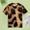 thumbnail image 4 of Animal Print Patterns Women's Short Sleeve Tops Casual Blouses T Shirt, 4 of 6