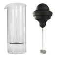thumbnail image 2 of Abbracc Coffee Frother Cup Jug 400ml Milk Foamer Mixer Blender Milk Foaming Machine Mixing Cup for Coffee Cappuccino Matcha Whisk Drink double whisk head, 2 of 7