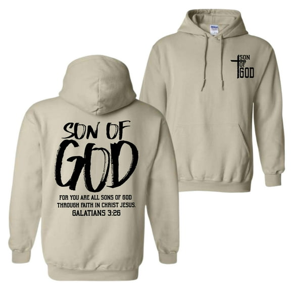 Son of God Hoodie – Galatians 3:26 Christian Bible Verse Hoodie – Faith-Based Religious Streetwear – Unisex Hoodie for Men & Women