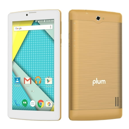 Att Android Unlocked Phones Plum Optimax 12 - Tablet + Phone Phablet 4G GSM Unlocked Android ATT Tmobile MetroPCS Cricket Simple Mobile – Gold ()