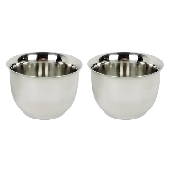 Pitycbo 2 Pcs Mini Stainless Steel Coffee Mug Tea Cup Double Wall Tumbler 50ml/1.7oz