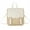 White, variant on AOOOWER Women's Straw Woven PU Backpack Bobo Beach Backpack Chic Small Backpack