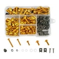 thumbnail image 2 of 177 Uds Kit de Pernos Cola motocicleta M5 M6 tornillos de Carrocería Pernos de Clips de Tuerca, 2 of 5